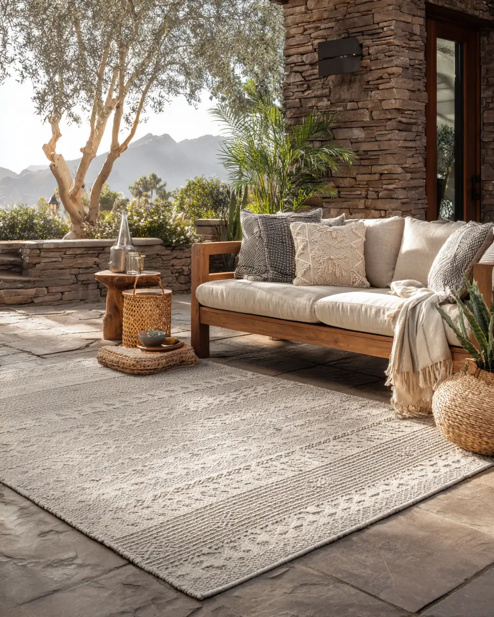 Neutral Contemporary Patio Decor Ideas