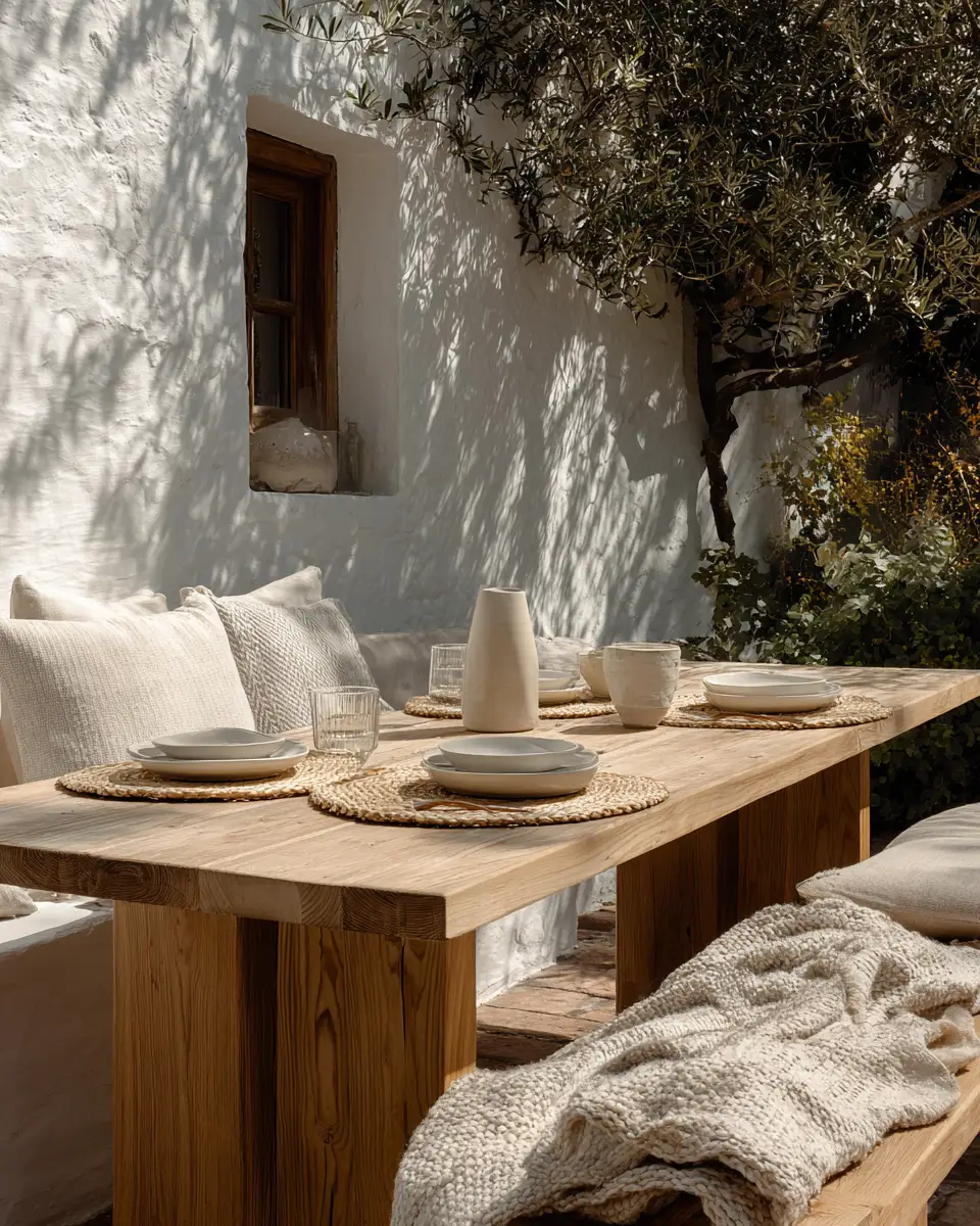 Neutral Contemporary Patio Decor Ideas