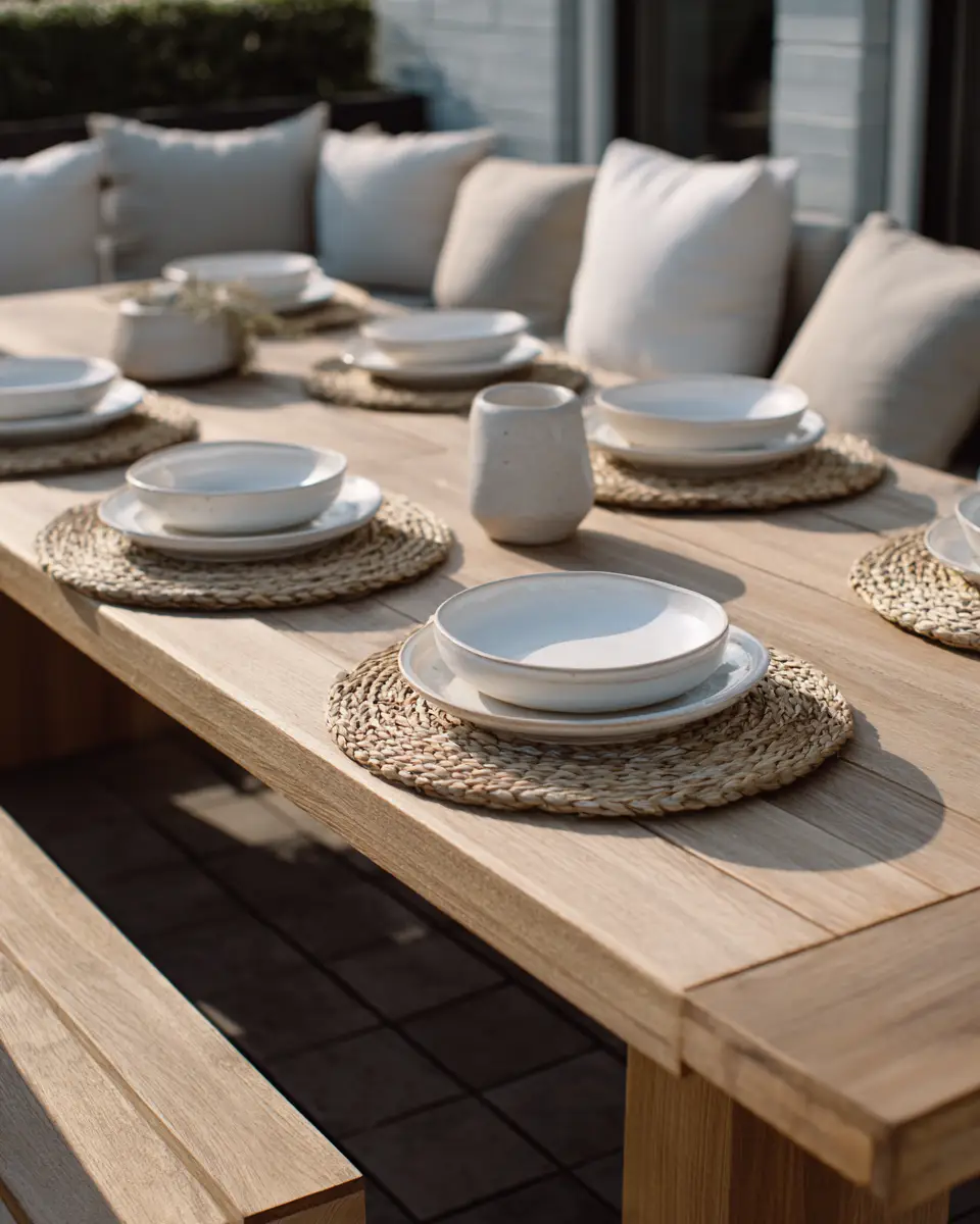 Neutral Contemporary Patio Decor Ideas