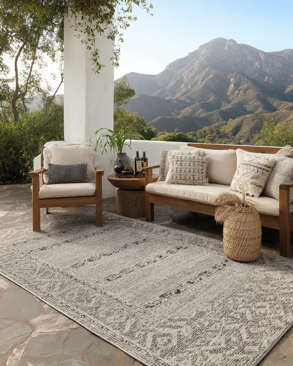 Neutral Contemporary Patio Decor Ideas
