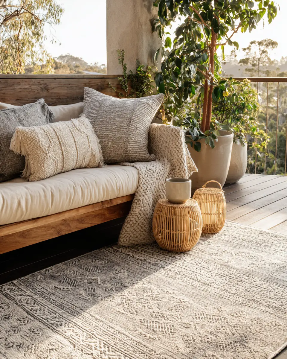 Neutral Contemporary Patio Decor Ideas