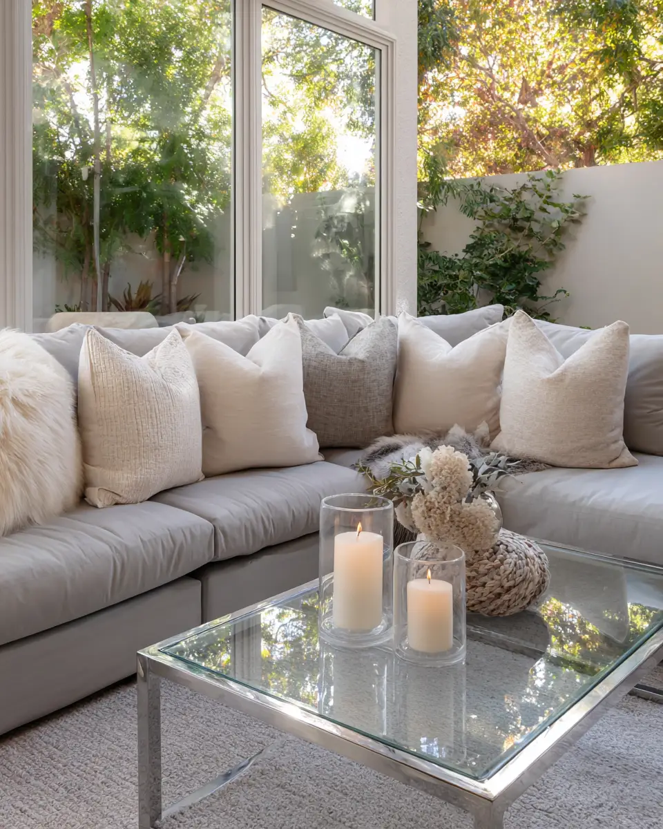 Neutral Contemporary Patio Decor Ideas