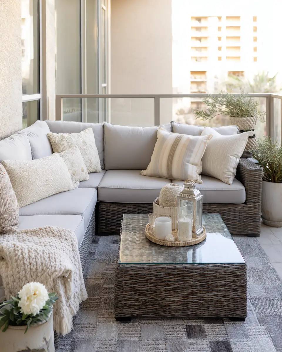 Neutral Contemporary Patio Decor Ideas
