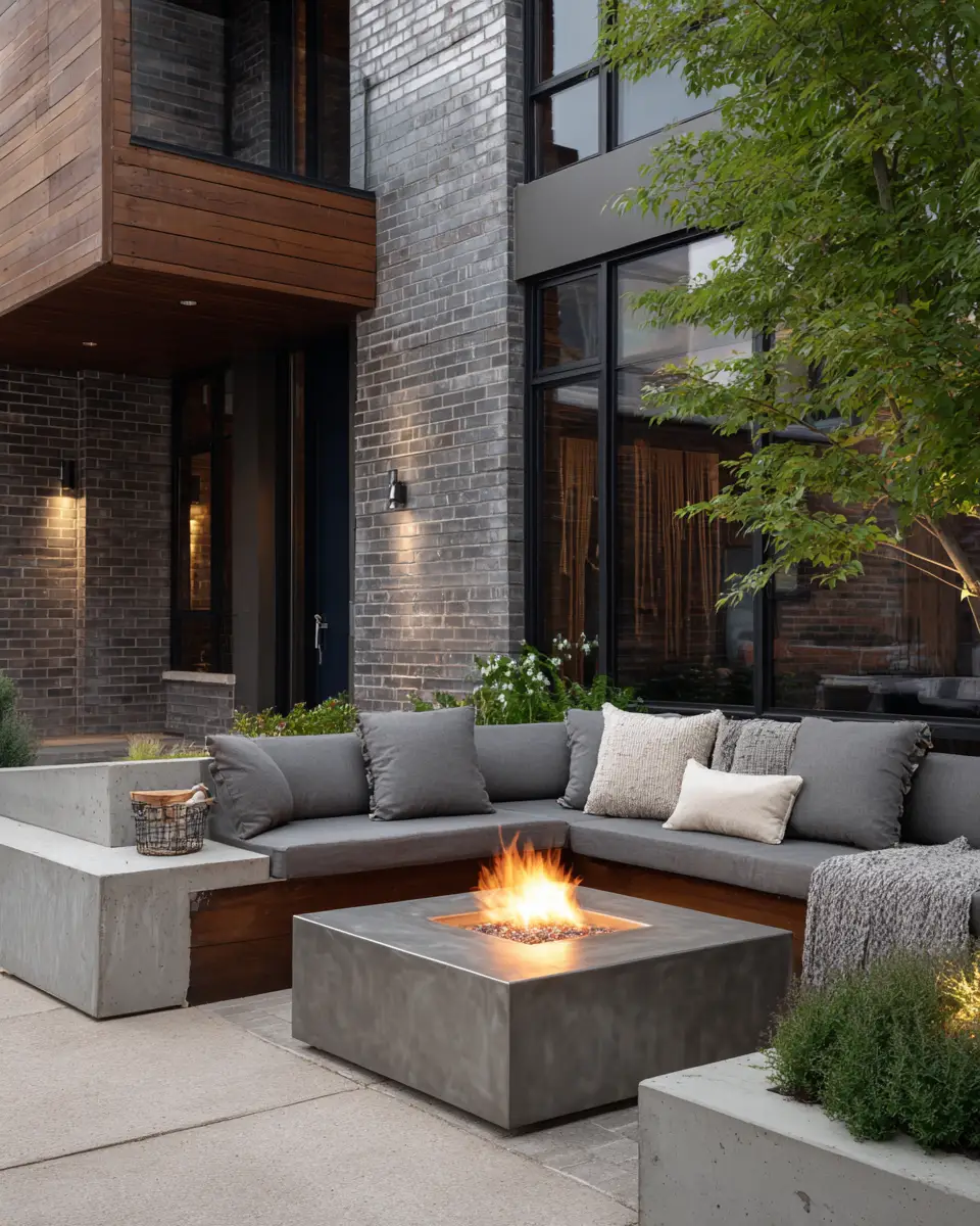 Neutral Contemporary Patio Decor Ideas
