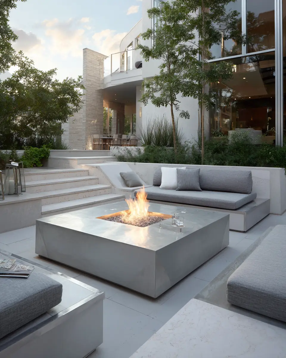 Neutral Contemporary Patio Decor Ideas