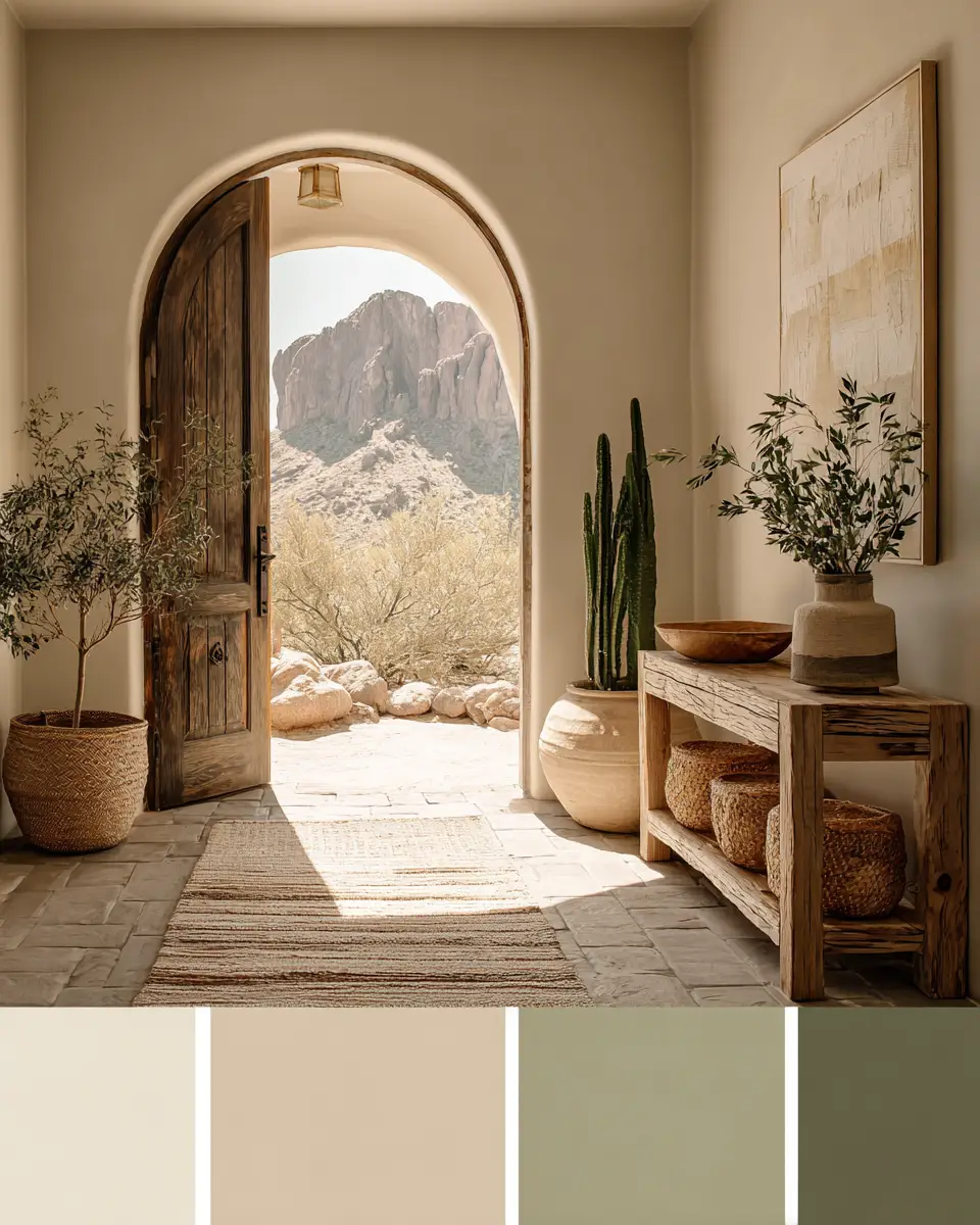 Neutral Desert Entryway Decor Ideas