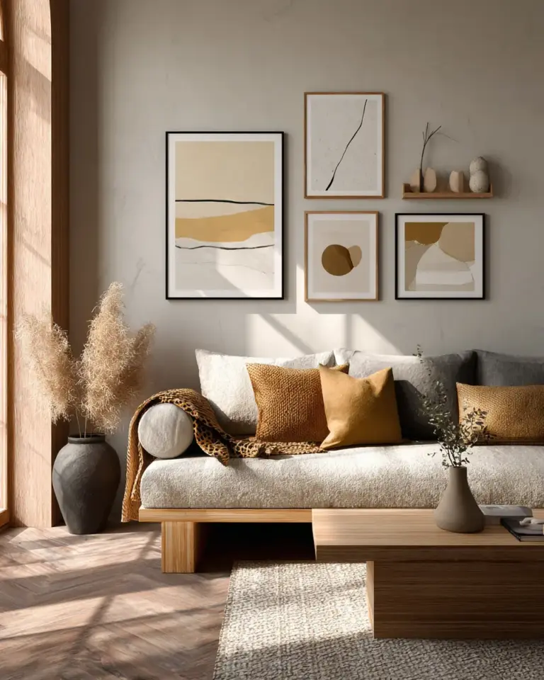 Neutral Desert Living Room Decor Ideas - Featured