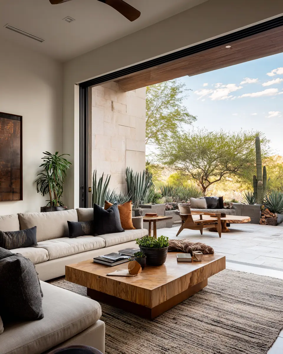 Neutral Desert Living Room Decor Ideas