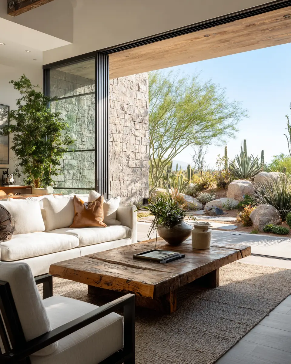 Neutral Desert Living Room Decor Ideas