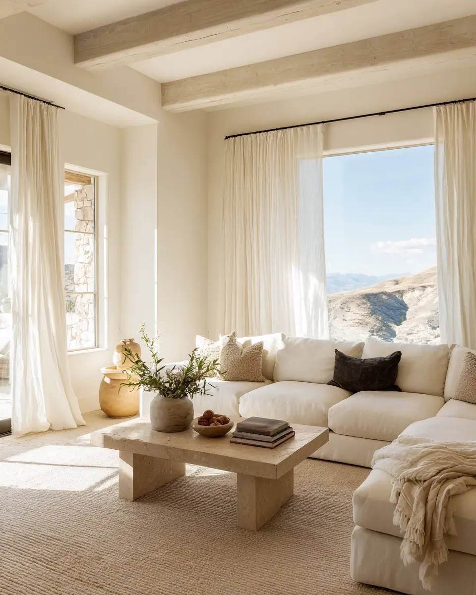 Neutral Desert Living Room Decor Ideas