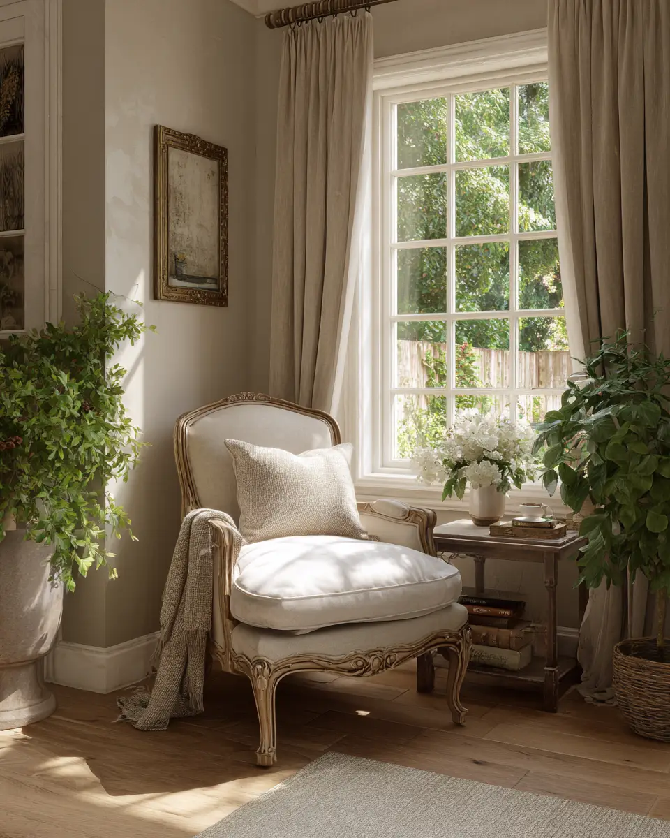 Neutral French Country Bedroom Decor Ideas