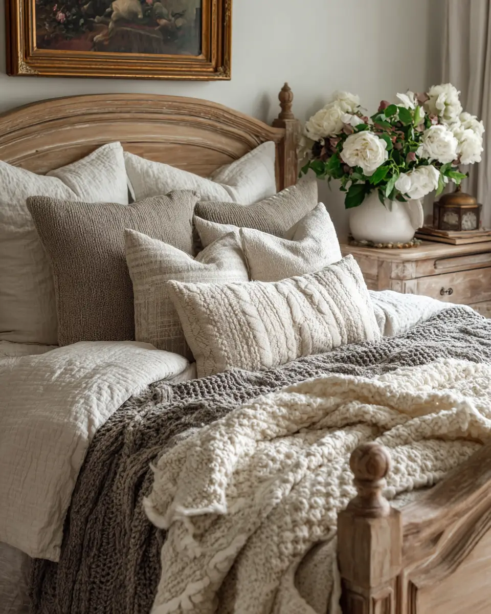 Neutral French Country Bedroom Decor Ideas