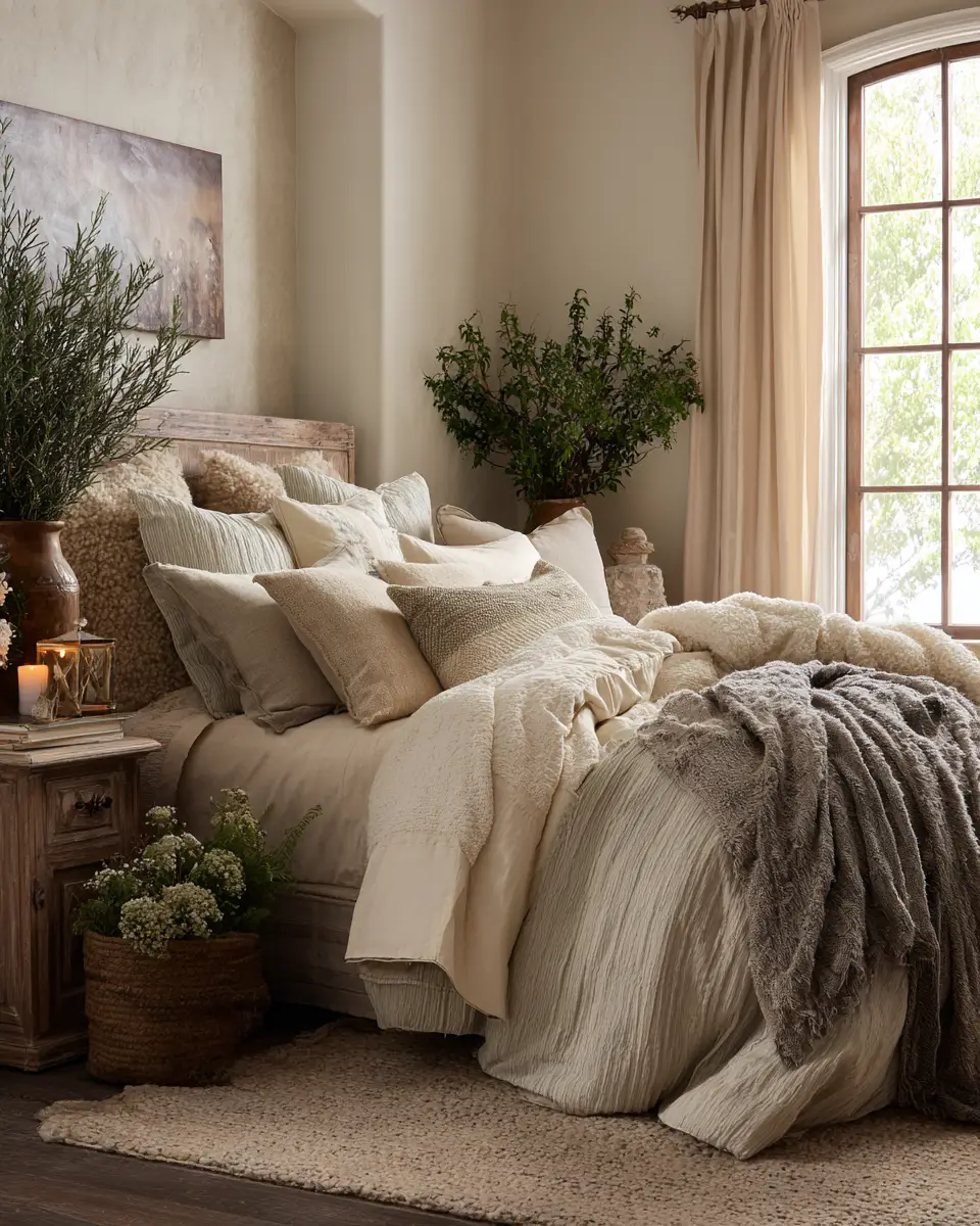 Neutral French Country Bedroom Decor Ideas