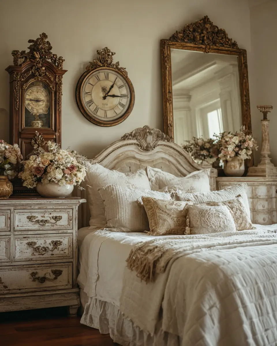 Neutral French Country Bedroom Decor Ideas