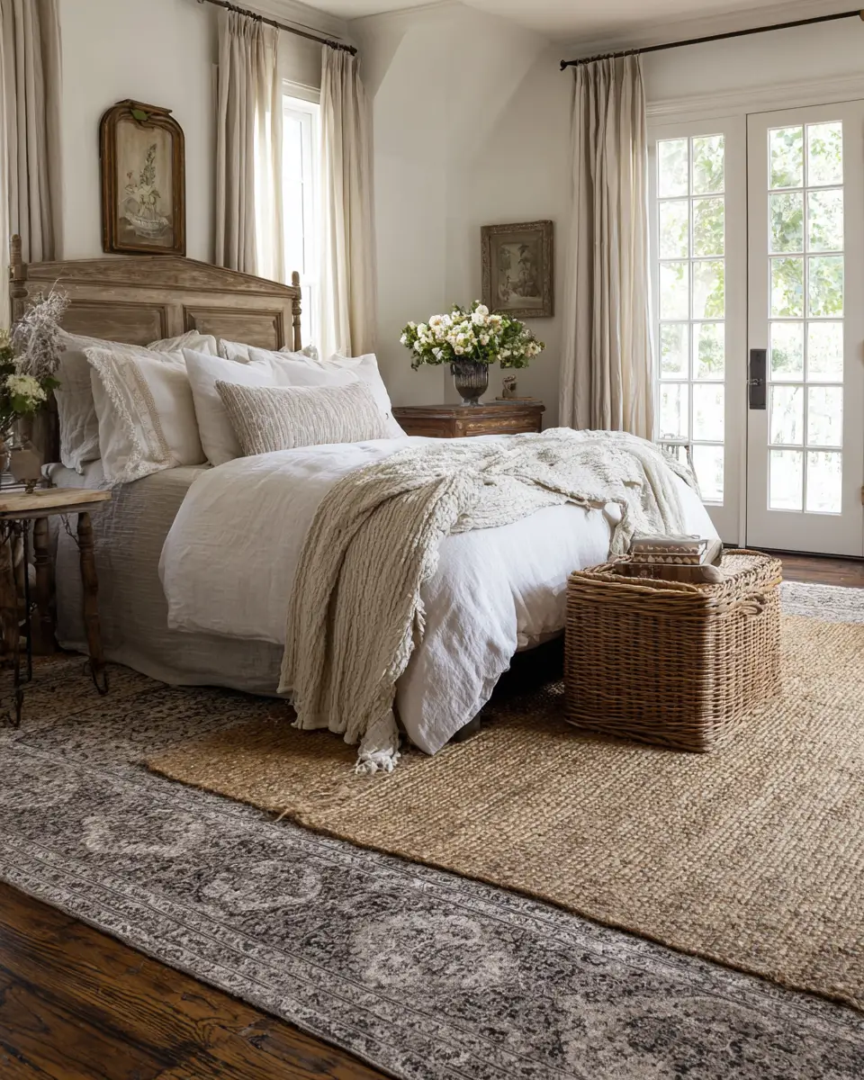 Neutral French Country Bedroom Decor Ideas