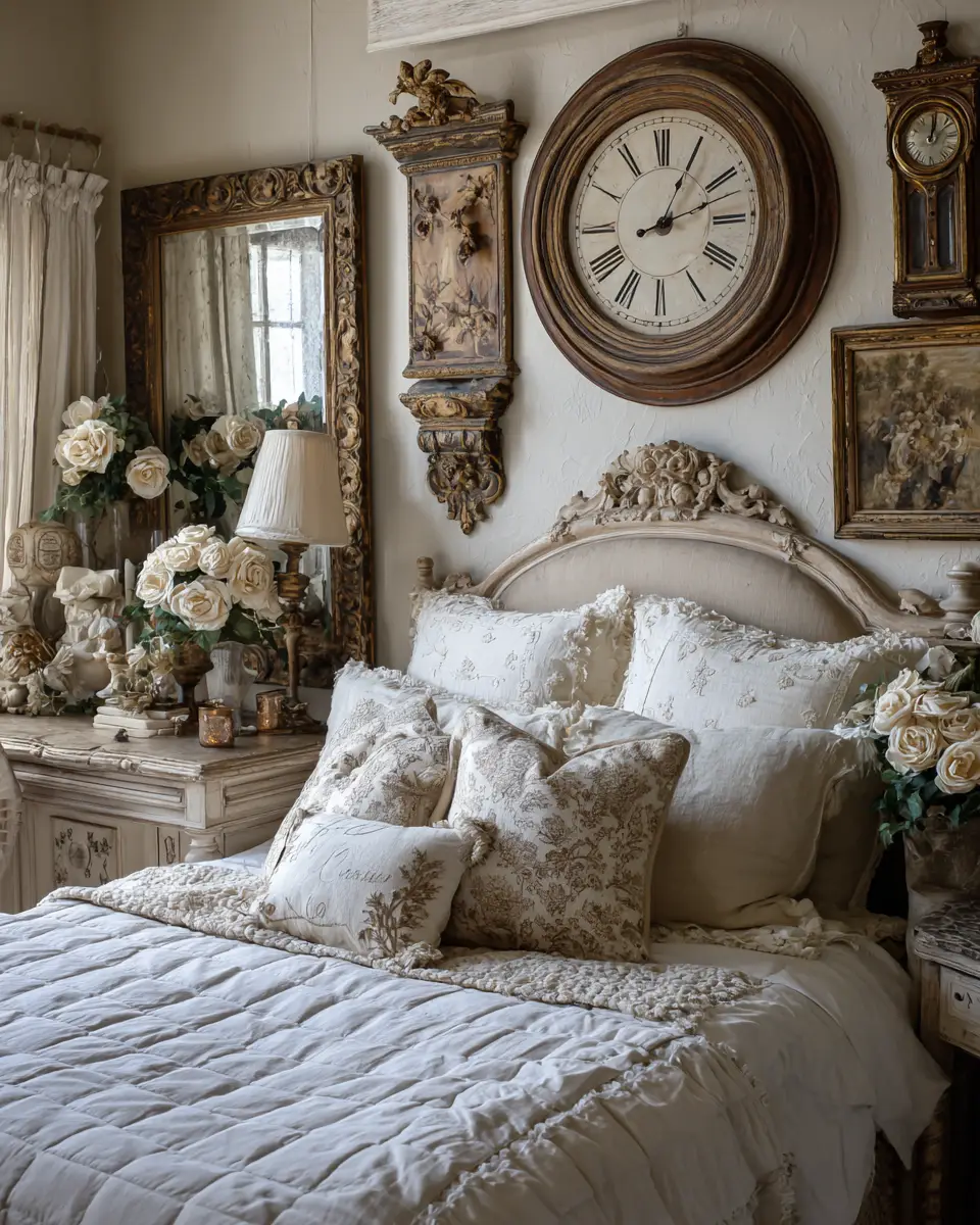 Neutral French Country Bedroom Decor Ideas