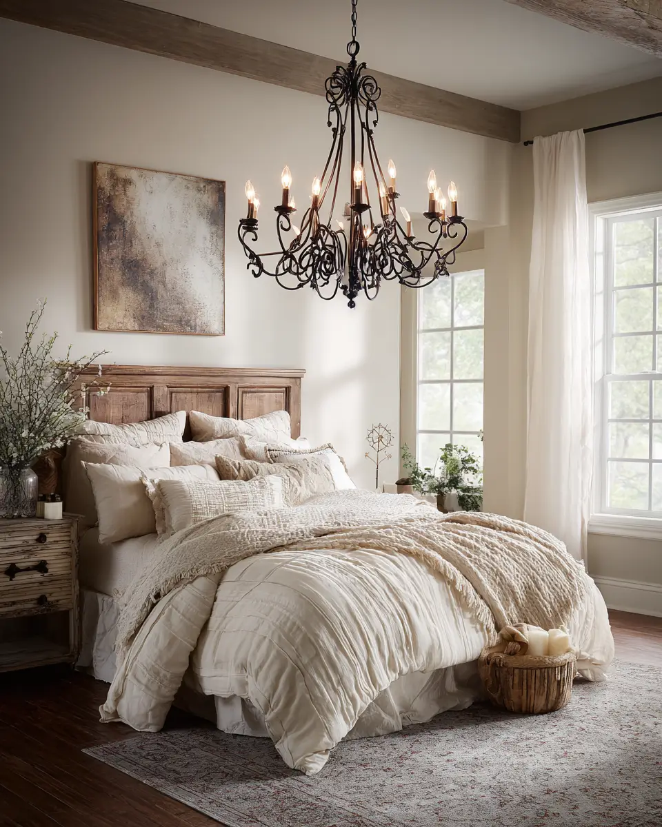 Neutral French Country Bedroom Decor Ideas