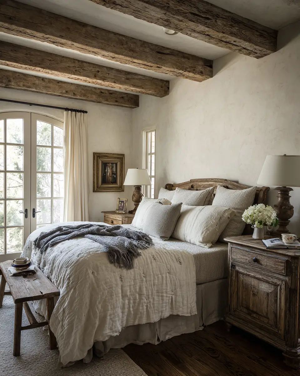 Neutral French Country Bedroom Decor Ideas