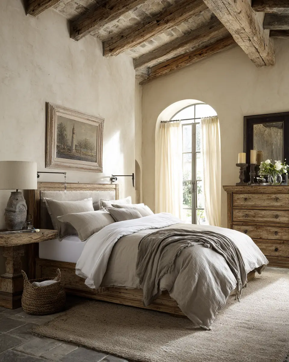 Neutral French Country Bedroom Decor Ideas
