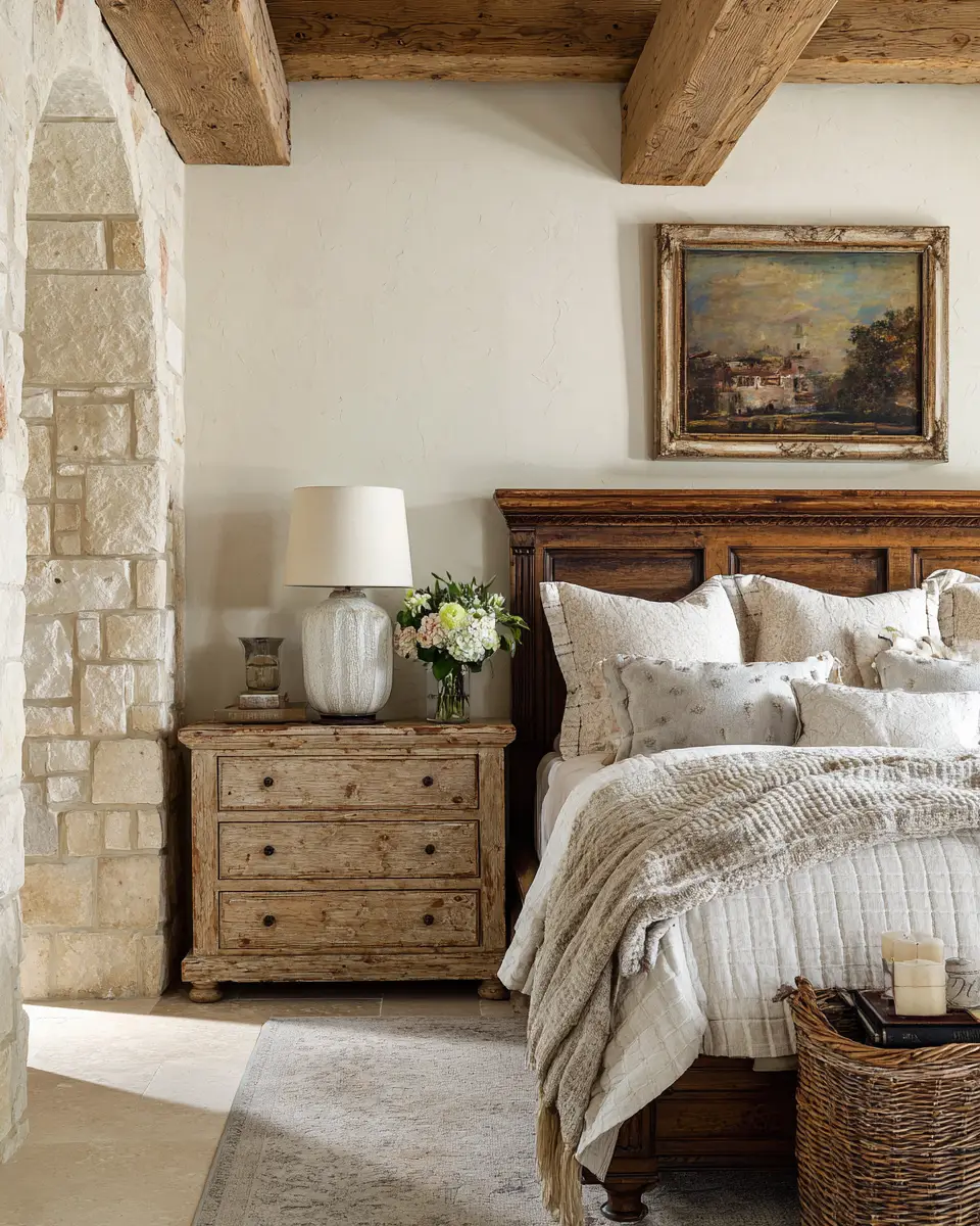 Neutral French Country Bedroom Decor Ideas