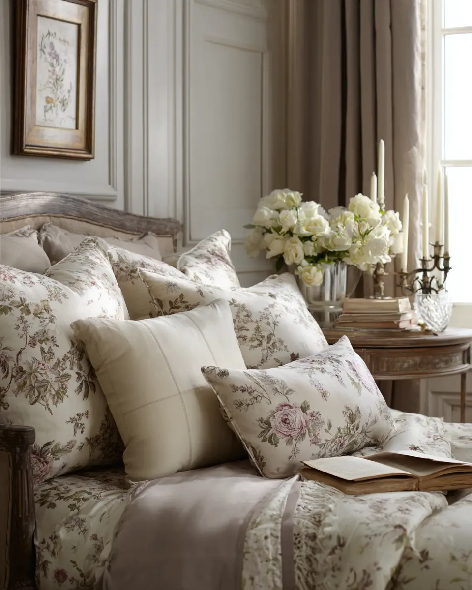 Neutral French Country Bedroom Decor Ideas