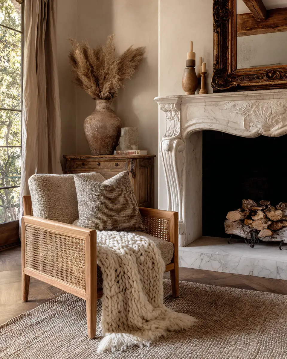 Neutral French Country Living Room Decor Ideas