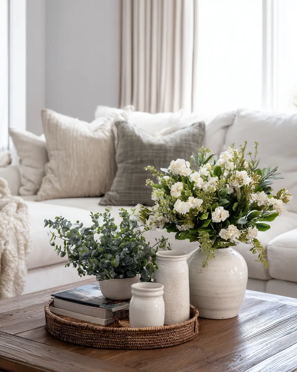 Neutral French Country Living Room Decor Ideas