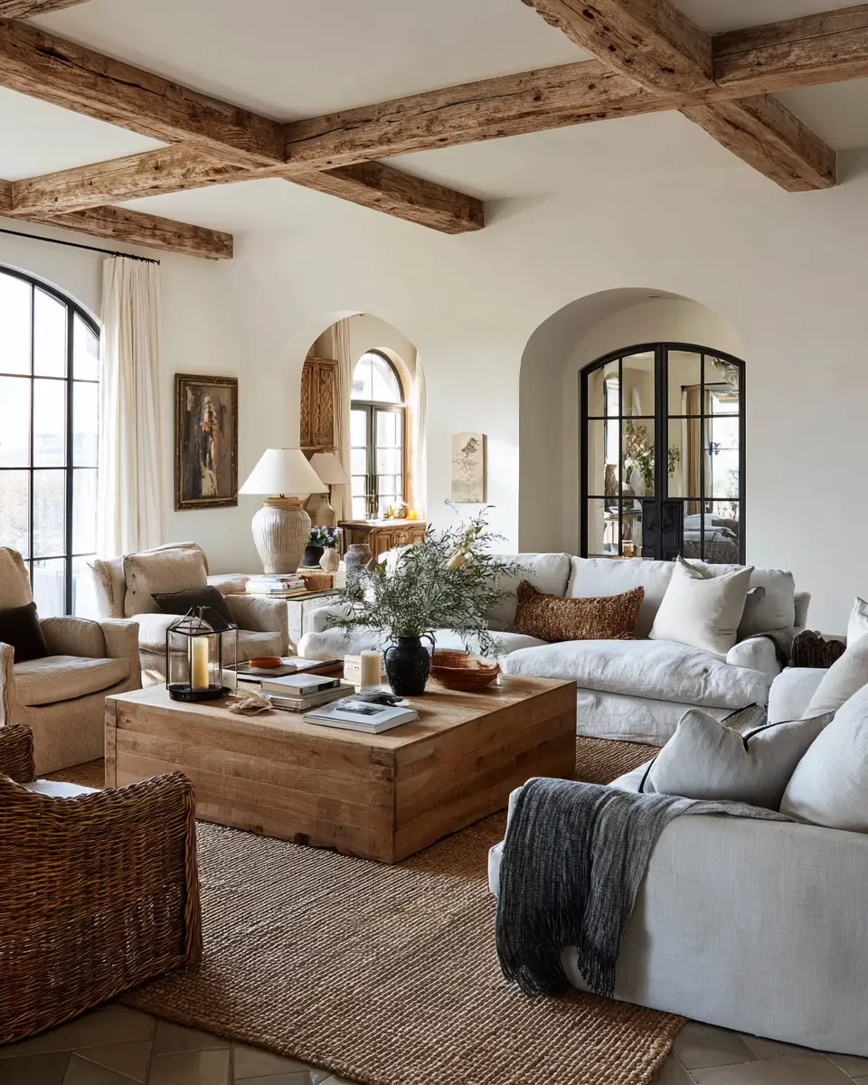 Neutral French Country Living Room Decor Ideas
