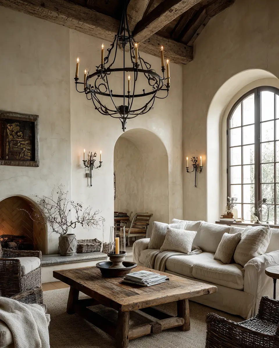 Neutral French Country Living Room Decor Ideas