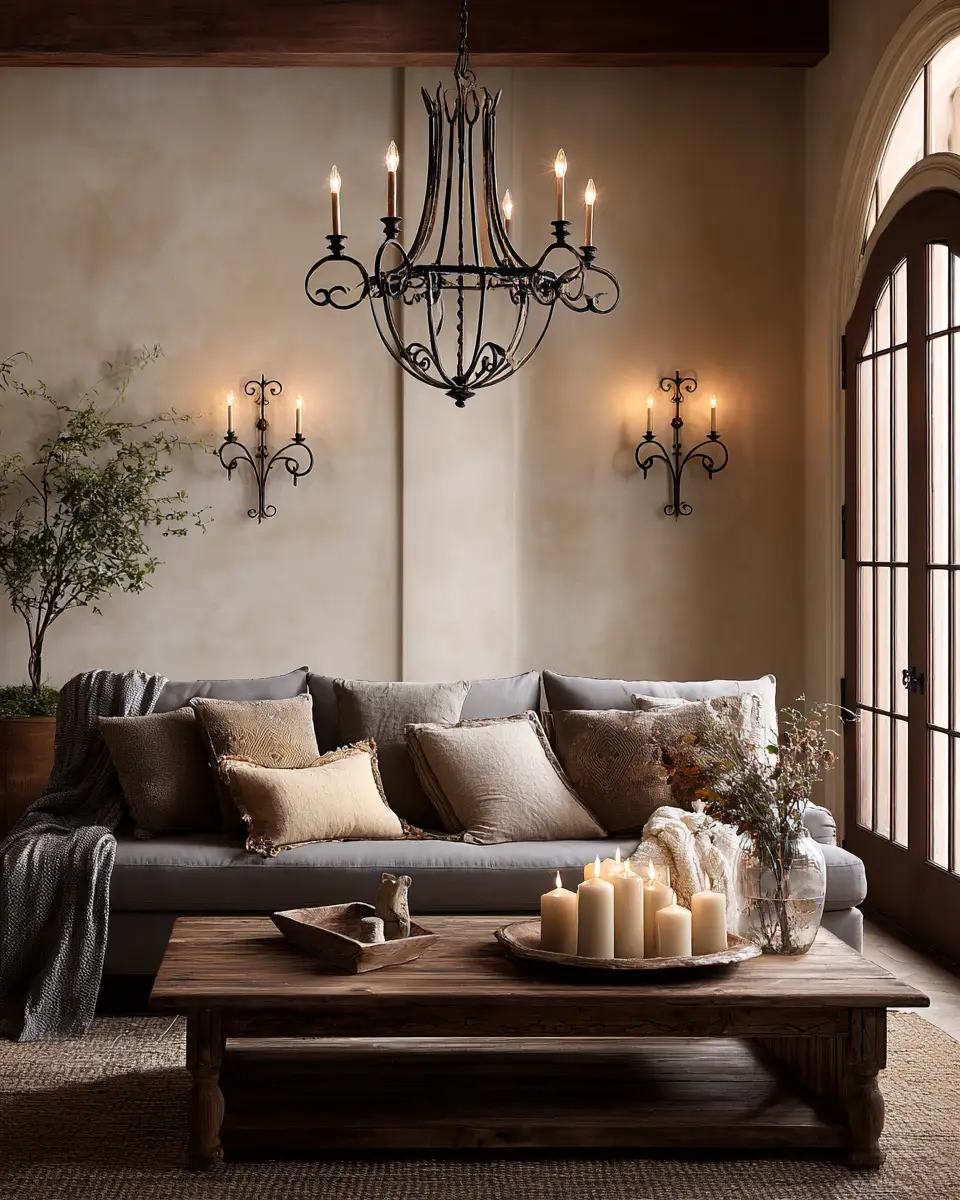 Neutral French Country Living Room Decor Ideas