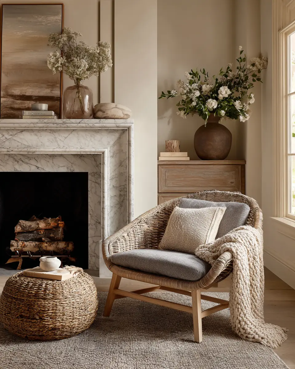 Neutral French Country Living Room Decor Ideas