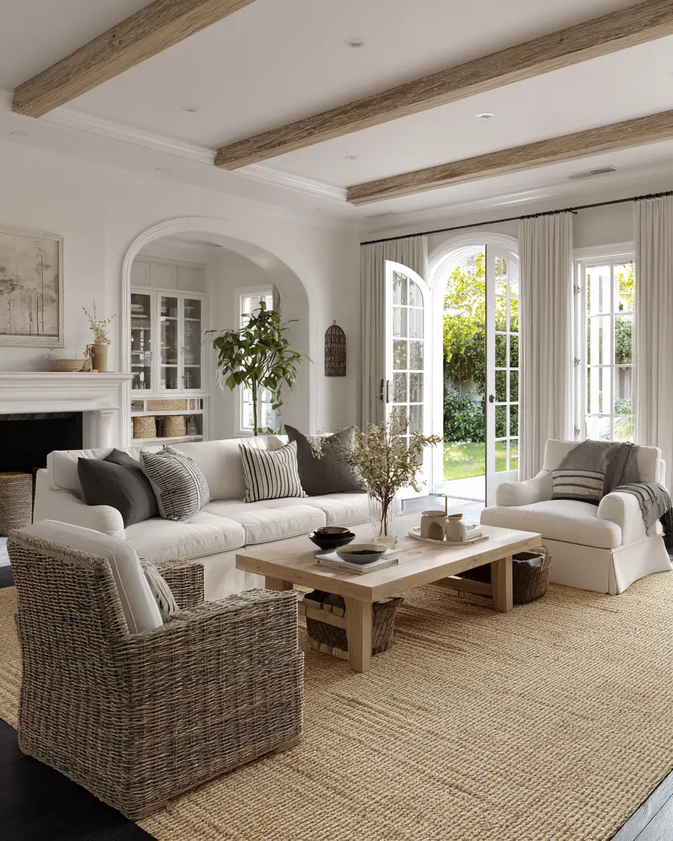 Neutral French Country Living Room Decor Ideas