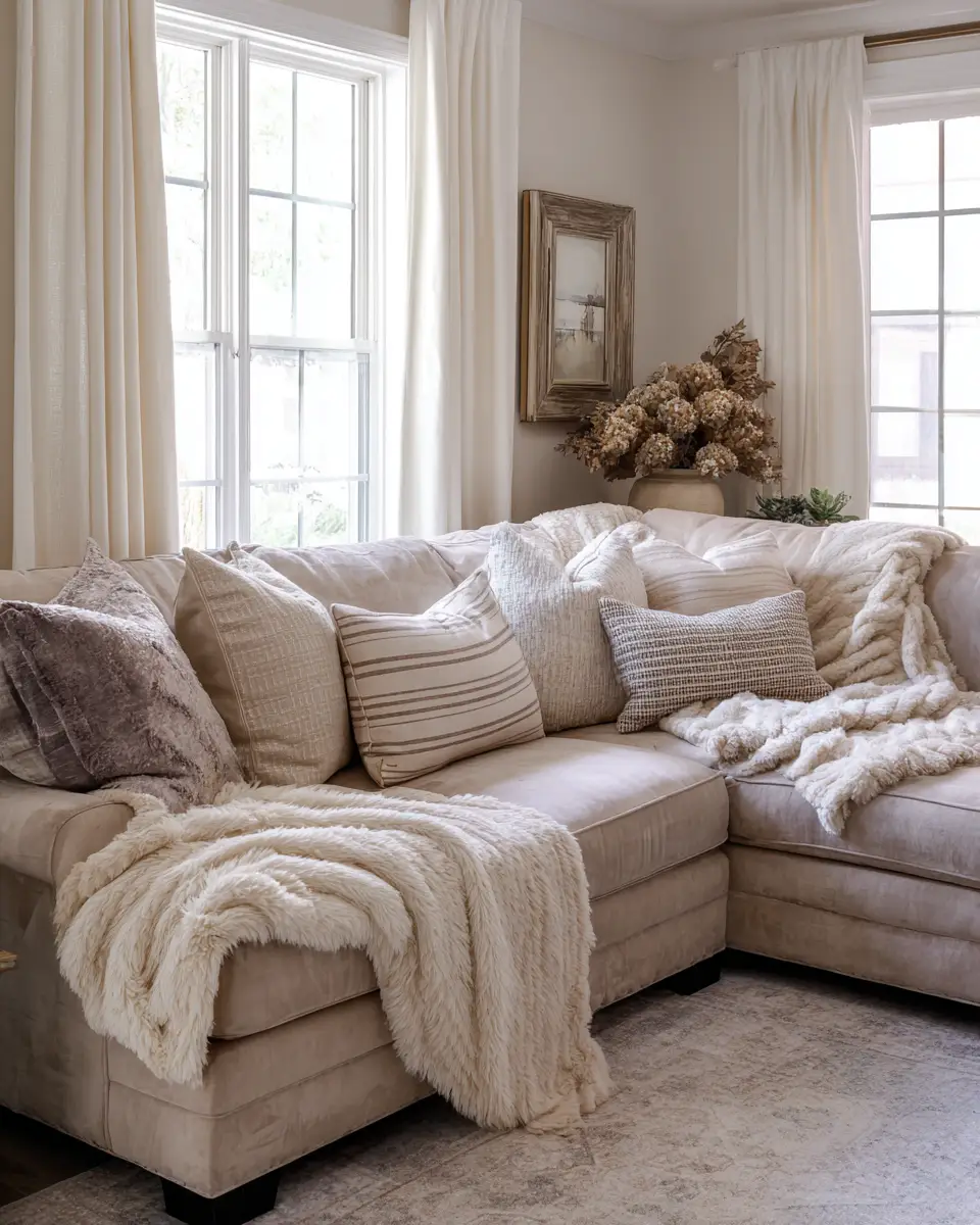 Neutral French Country Living Room Decor Ideas
