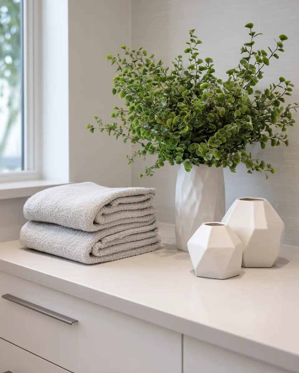 Neutral Glam Laundry Room Decor Ideas