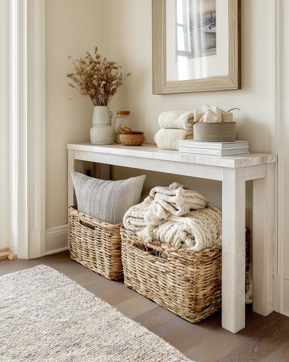 Neutral Grandmillennial Entryway Decor Ideas