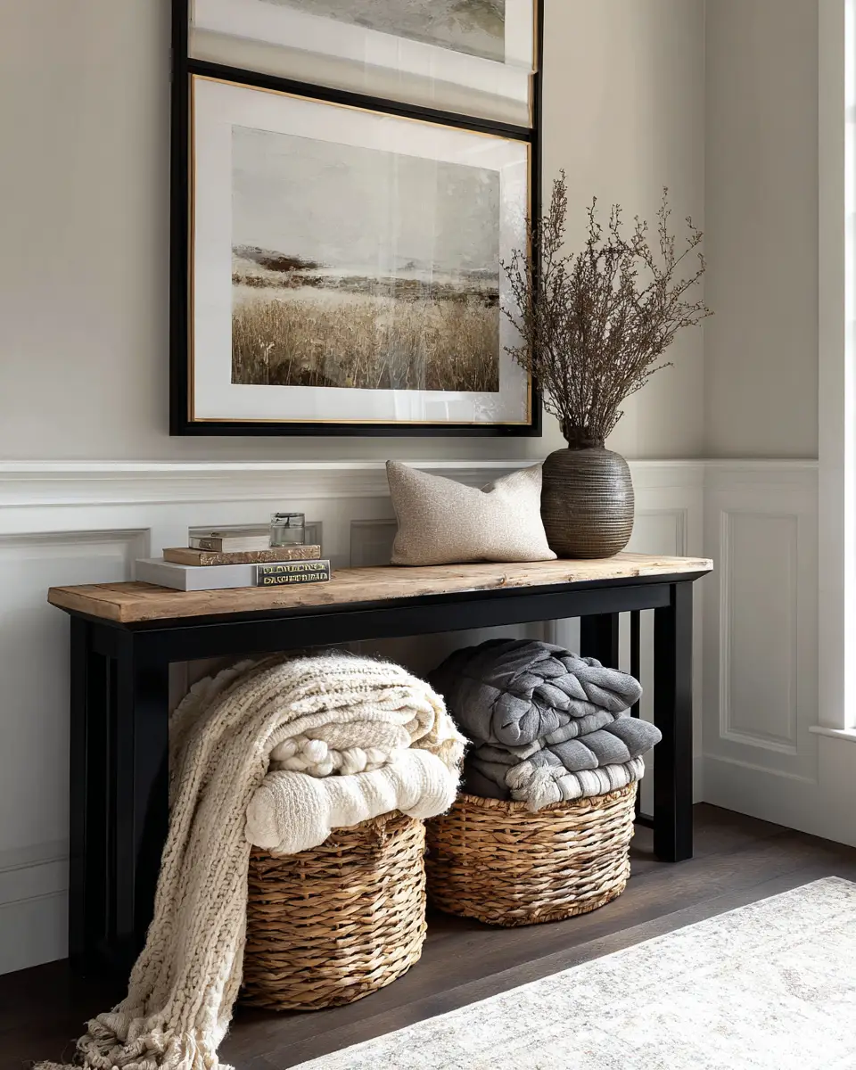 Neutral Grandmillennial Entryway Decor Ideas