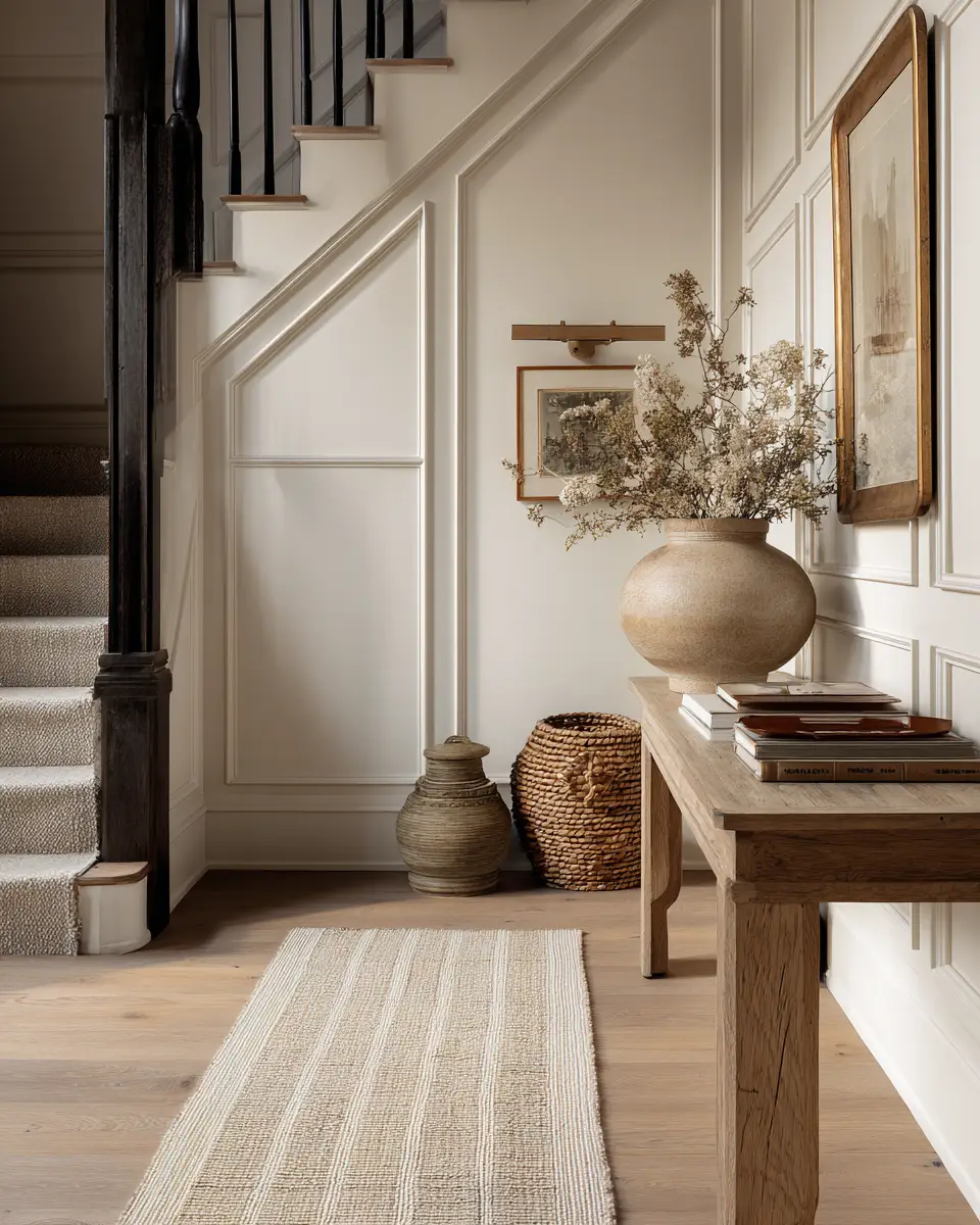 Neutral Grandmillennial Entryway Decor Ideas