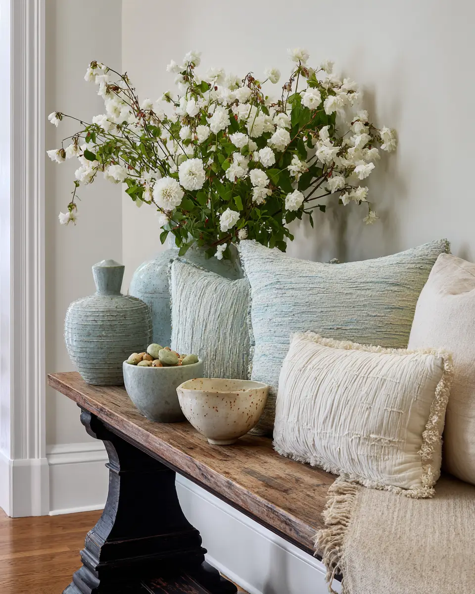 Neutral Grandmillennial Entryway Decor Ideas