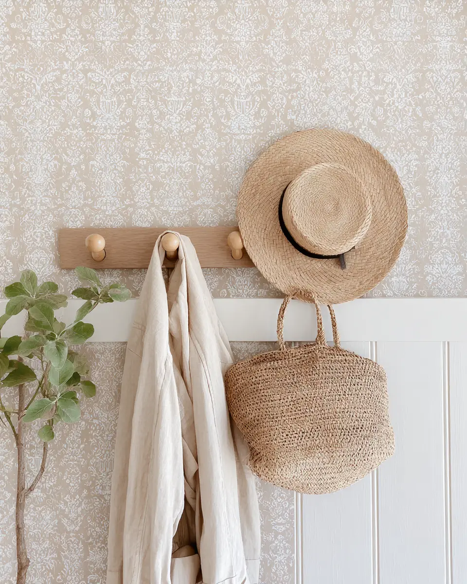 Neutral Grandmillennial Entryway Decor Ideas