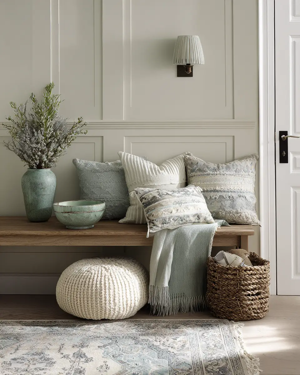 Neutral Grandmillennial Entryway Decor Ideas