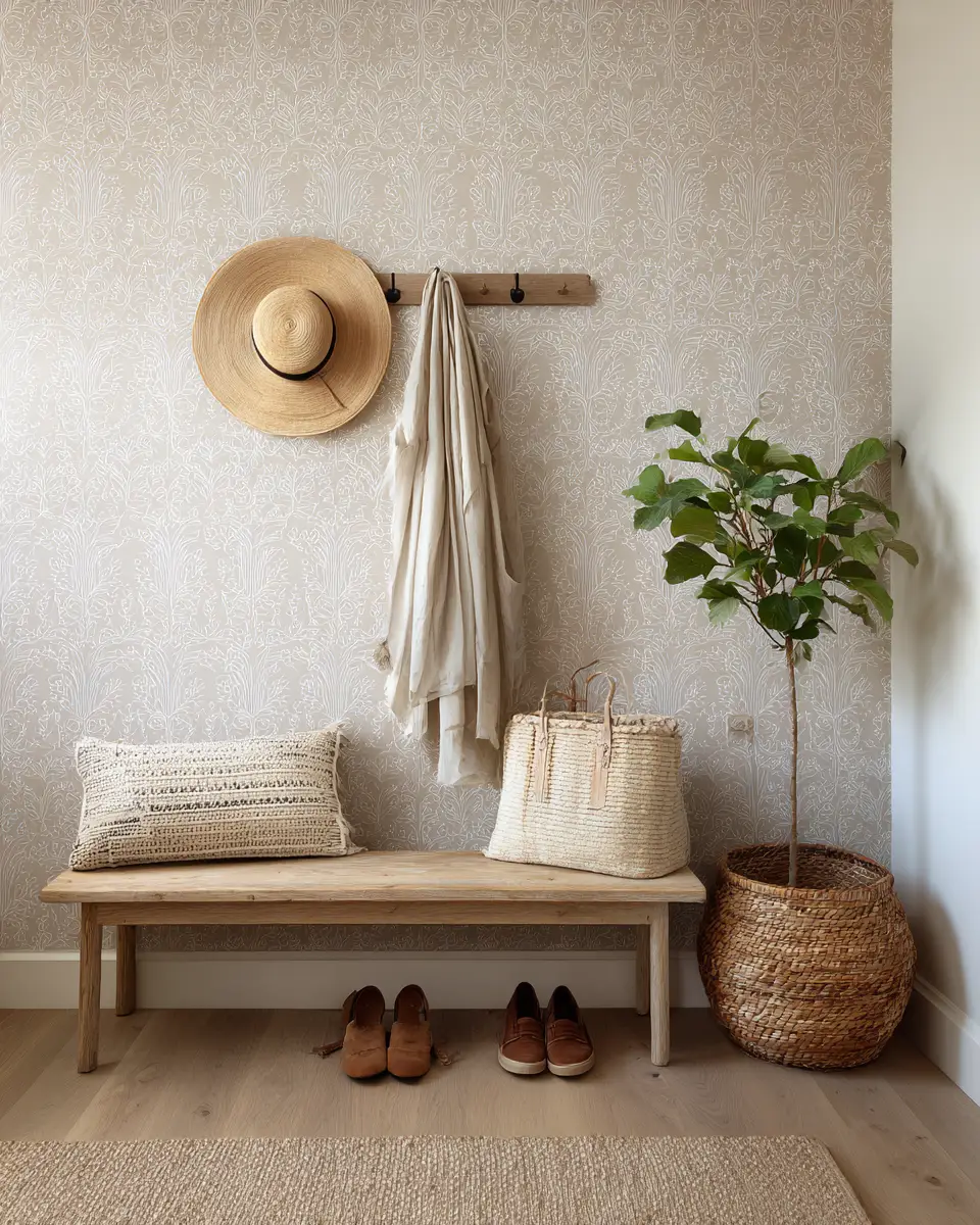 Neutral Grandmillennial Entryway Decor Ideas