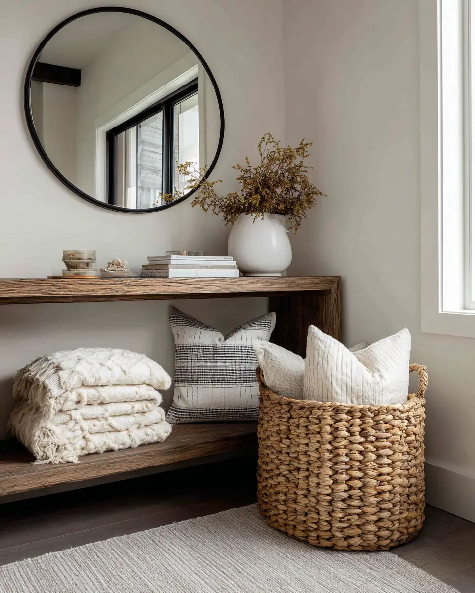 Neutral Grandmillennial Entryway Decor Ideas