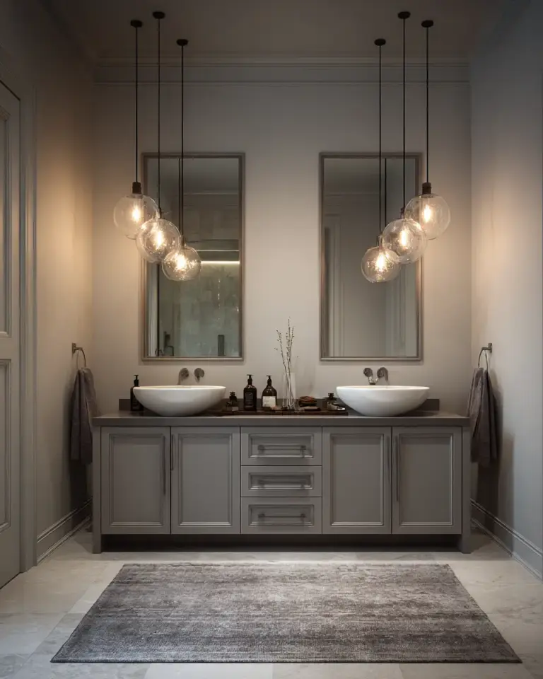 Neutral Gray Bathroom Decor Ideas - Featured