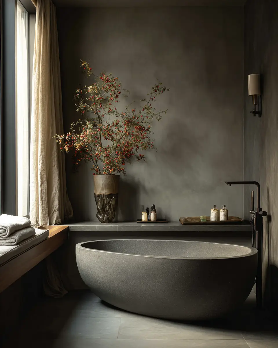 Neutral Gray Bathroom Decor Ideas