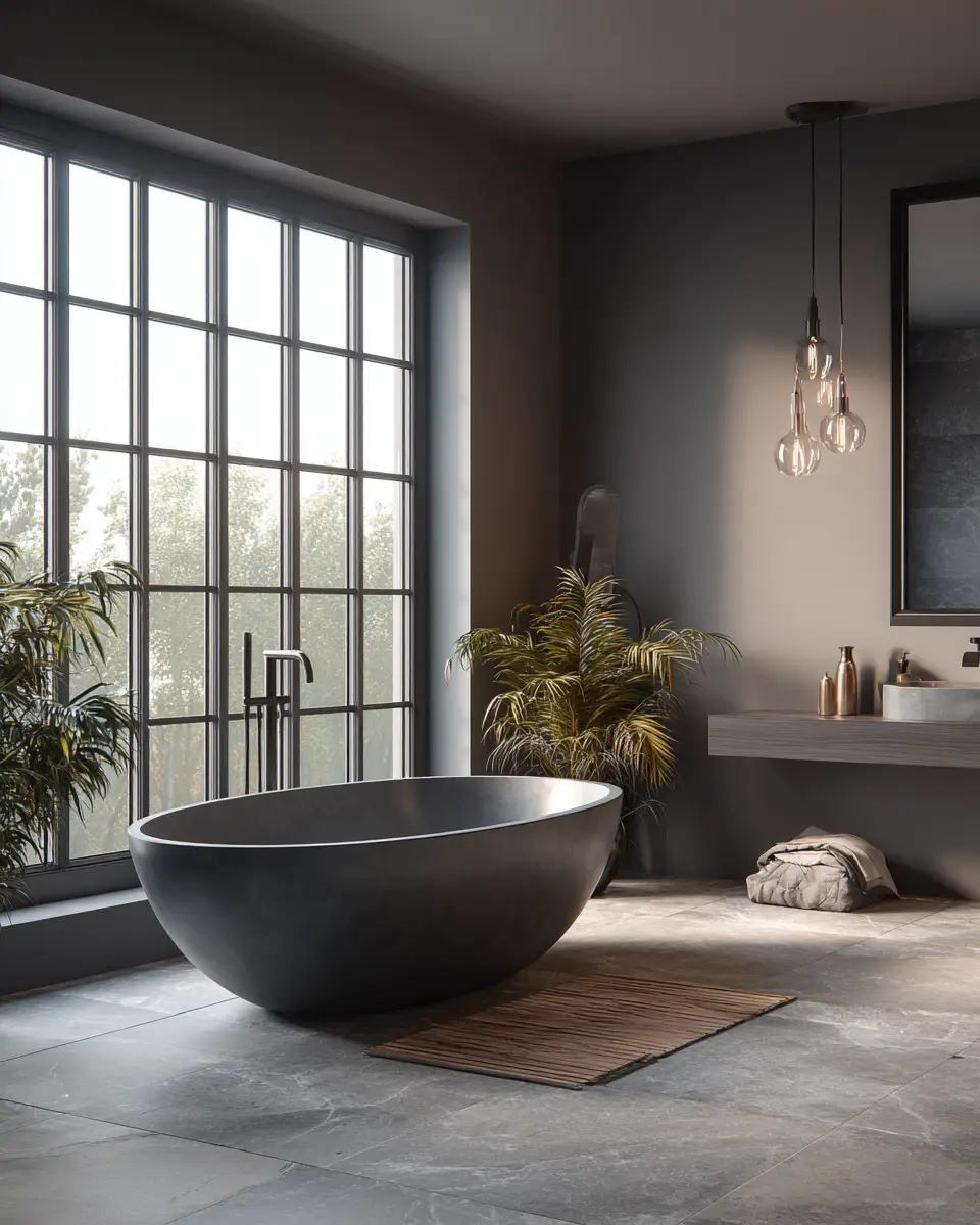 Neutral Gray Bathroom Decor Ideas