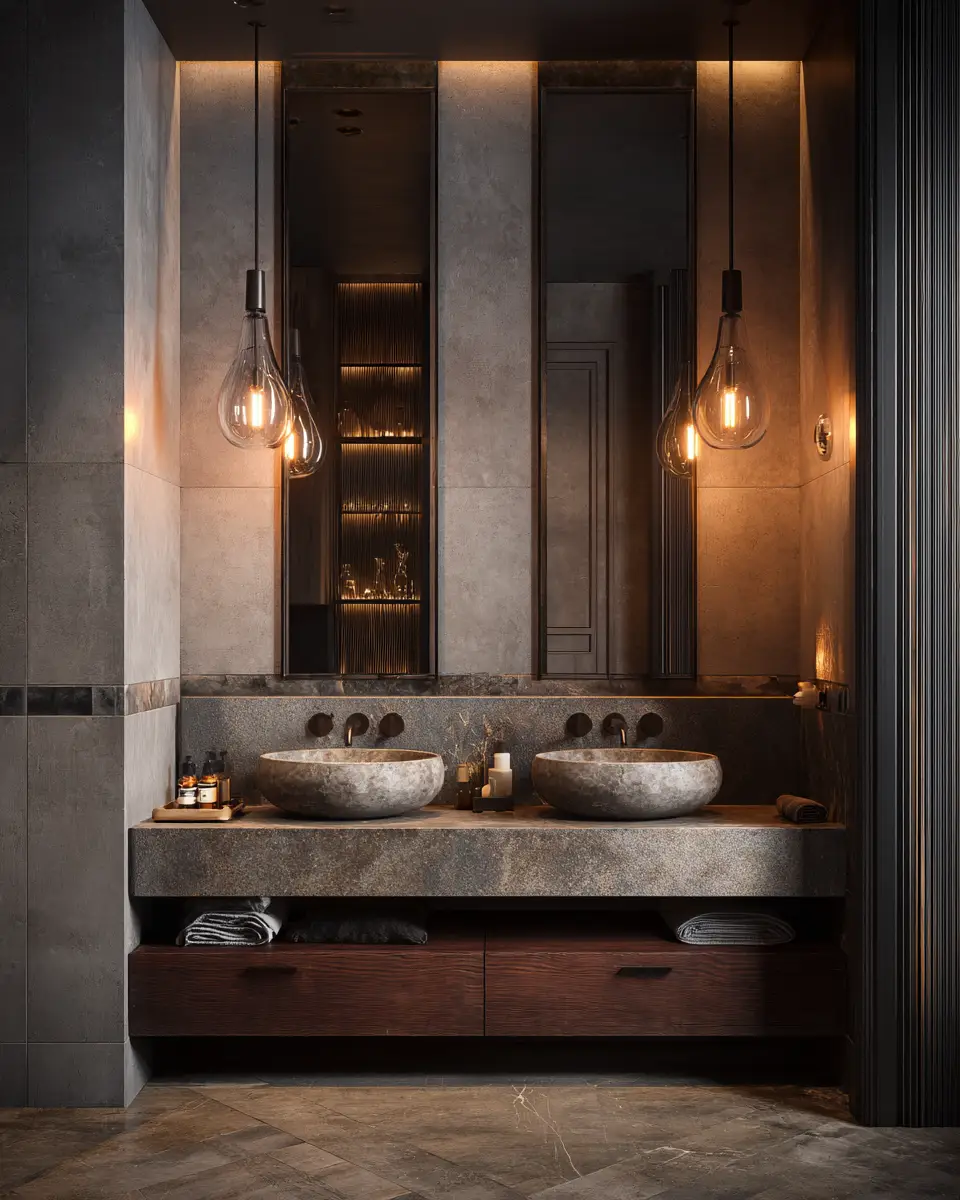 Neutral Gray Bathroom Decor Ideas