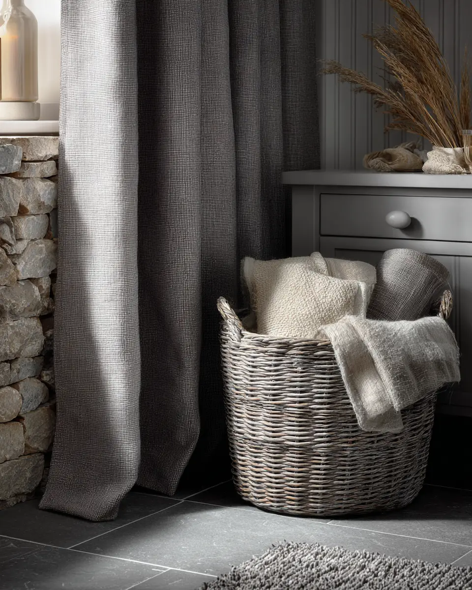 Neutral Gray Bathroom Decor Ideas