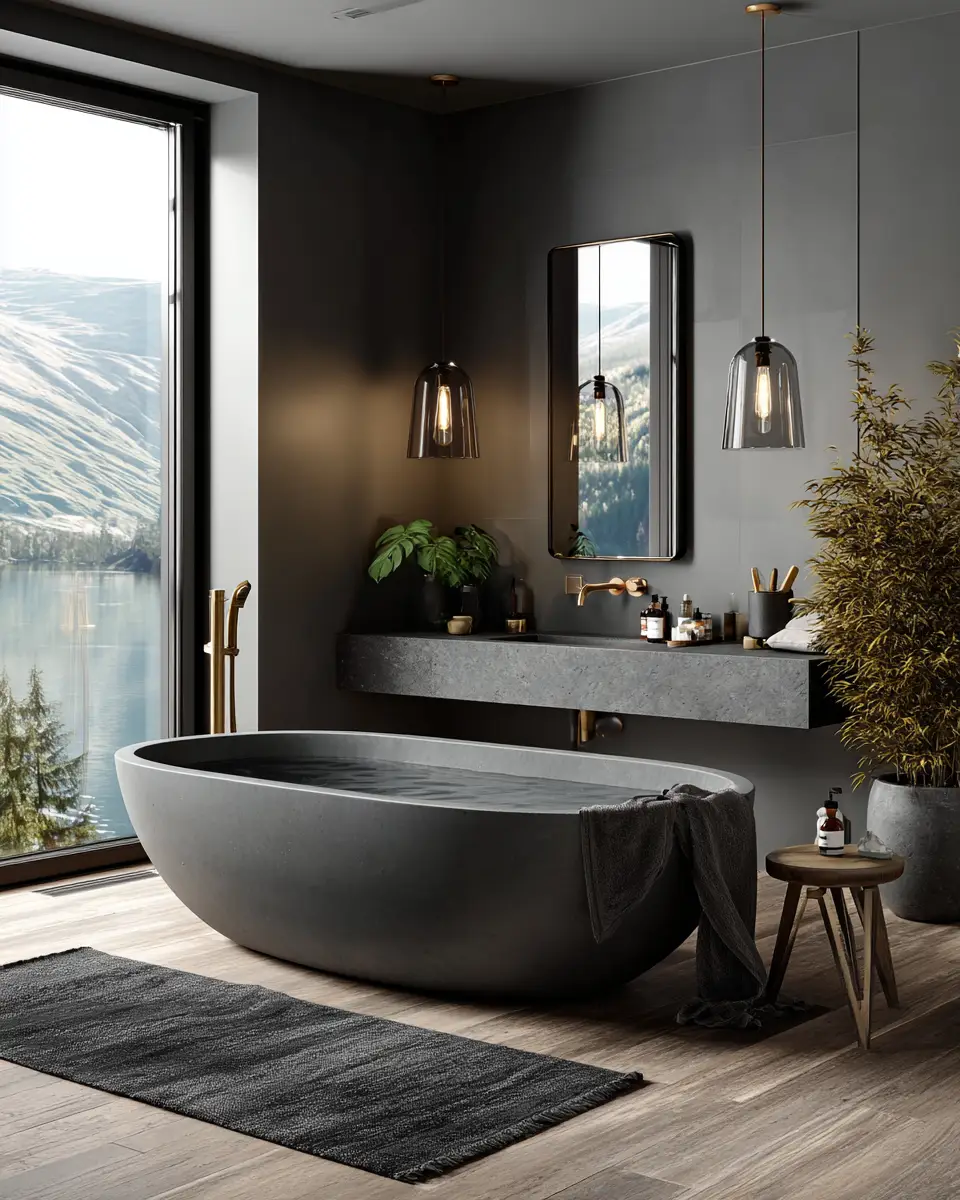 Neutral Gray Bathroom Decor Ideas