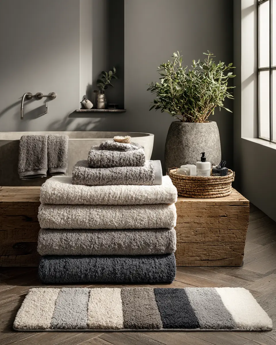 Neutral Gray Bathroom Decor Ideas