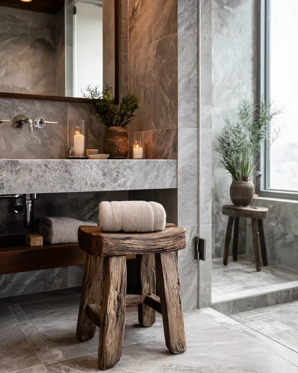 Neutral Gray Bathroom Decor Ideas